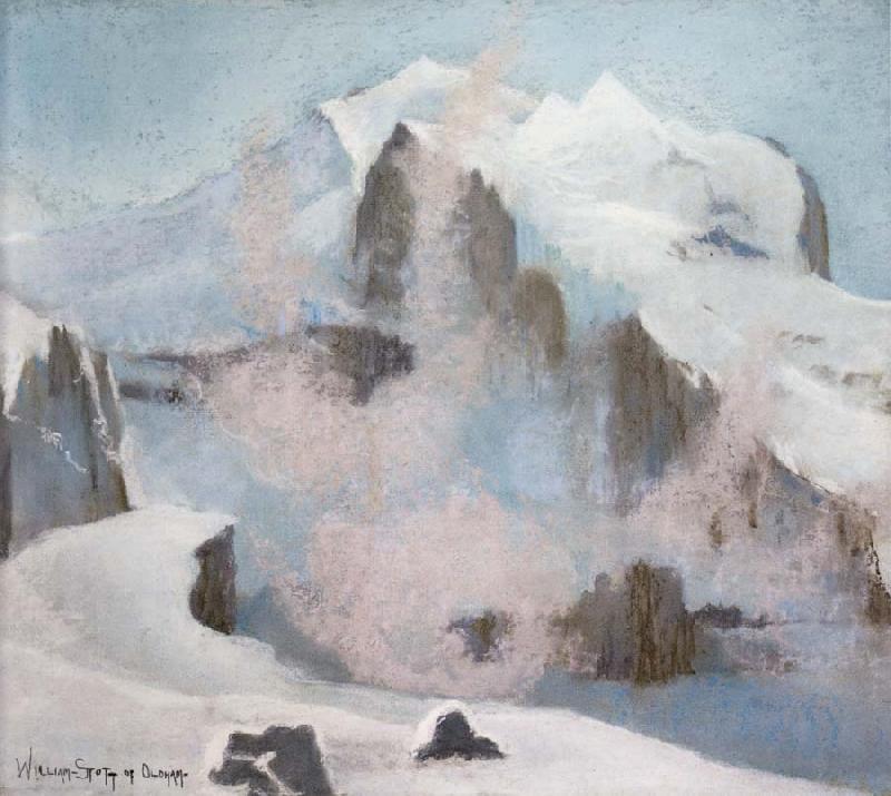 William Stott of Oldham An Alpine Peak oil painting image